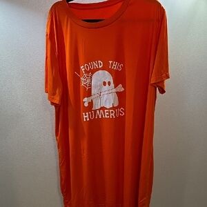 Orange Halloween Ghost T-Shirt